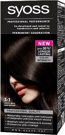 Syoss Farba do włosów Ciemny Brąz nr 3-1