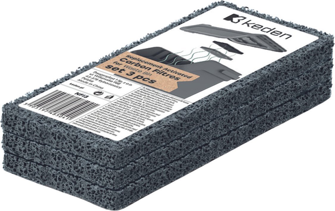 Prosperplast Filtry węglowe Keden 1 kpl. 3 szt