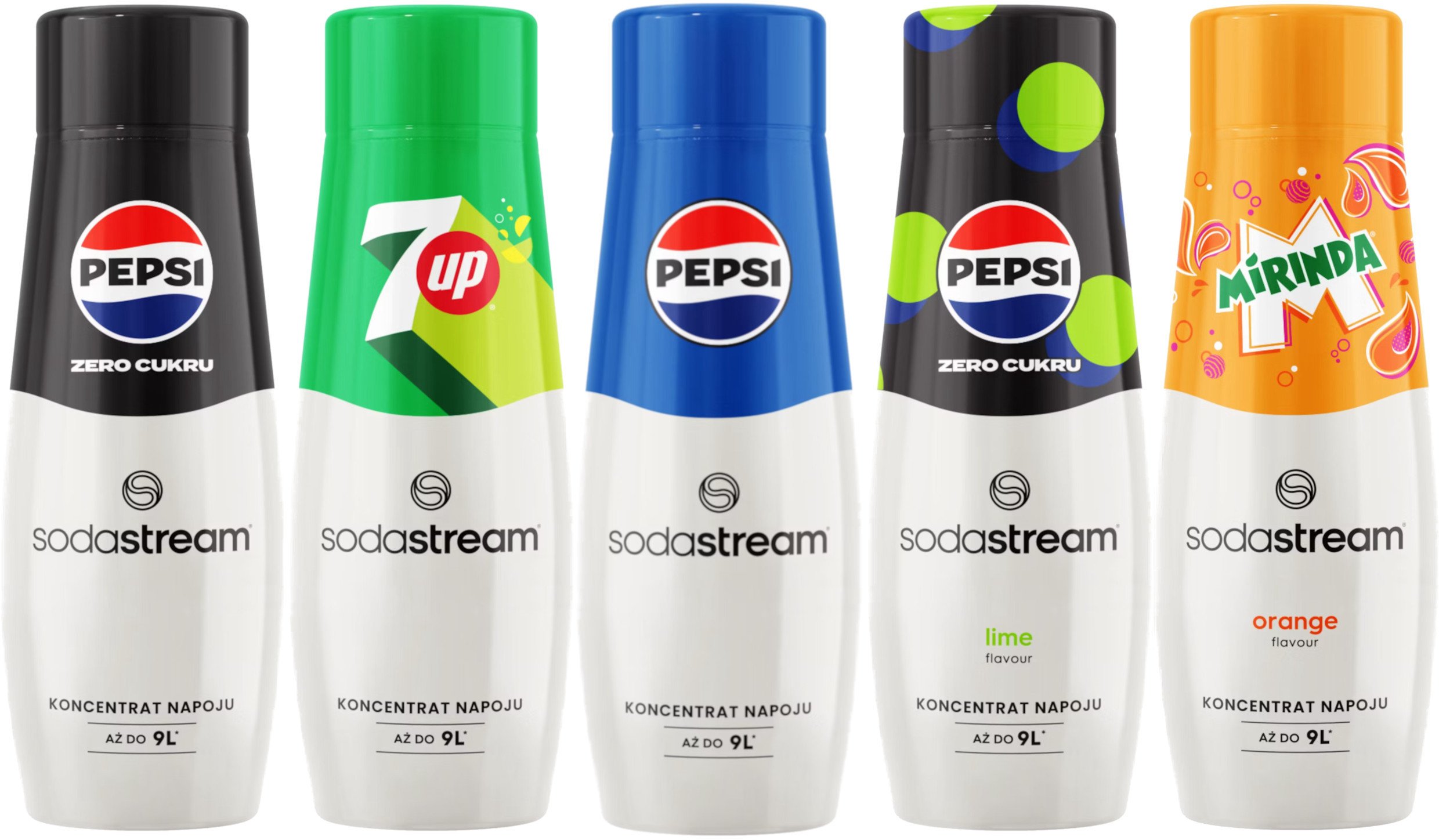 Syrop koncentrat SODASTREAM Mix smaków 5x 440ml