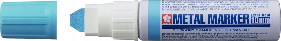 Sakura Marker METAL niebieski pogrubiony, Sakura