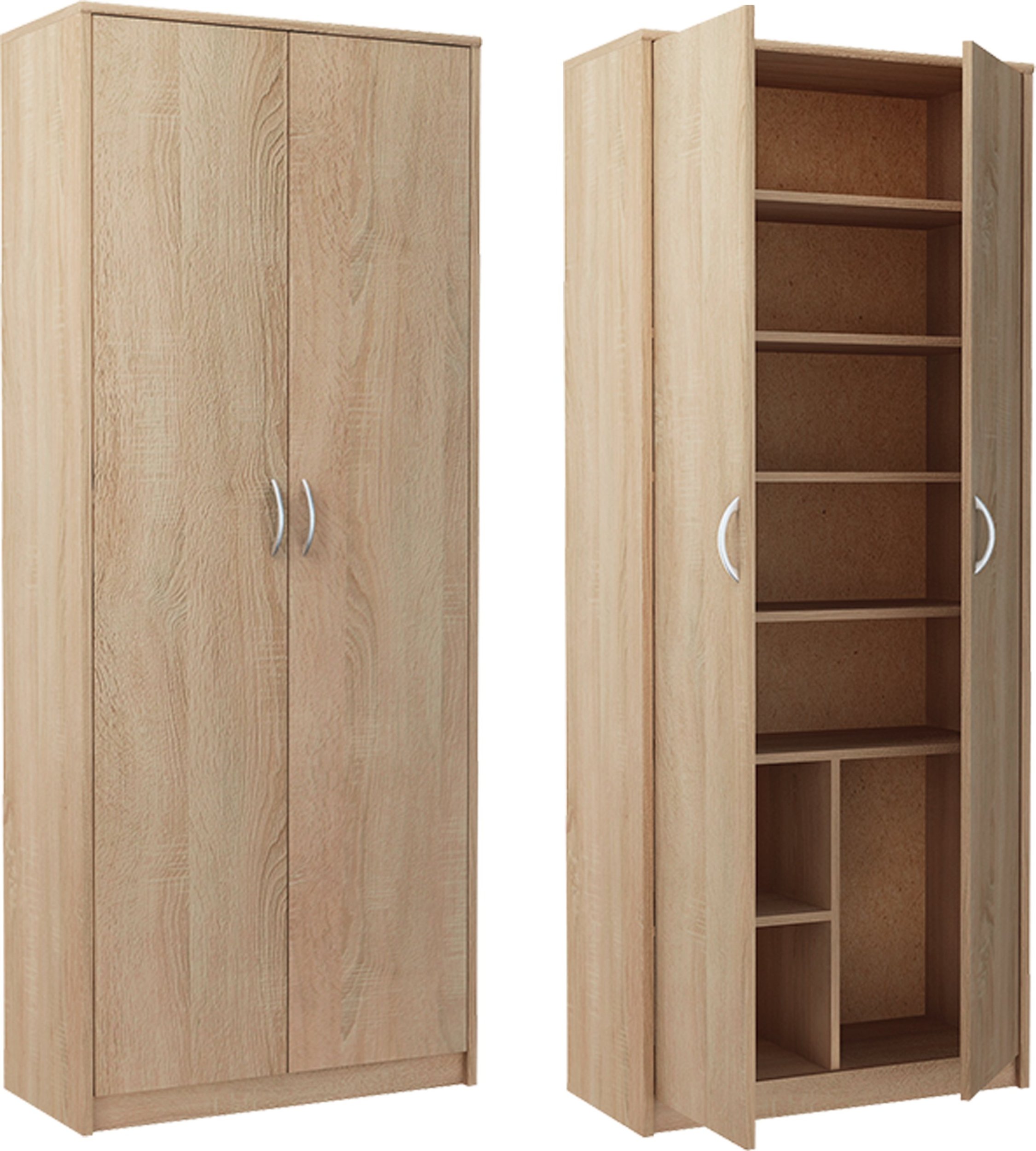 Bestseller Regał Zamknięty R004 Dąb Sonoma 180x74x35 cm