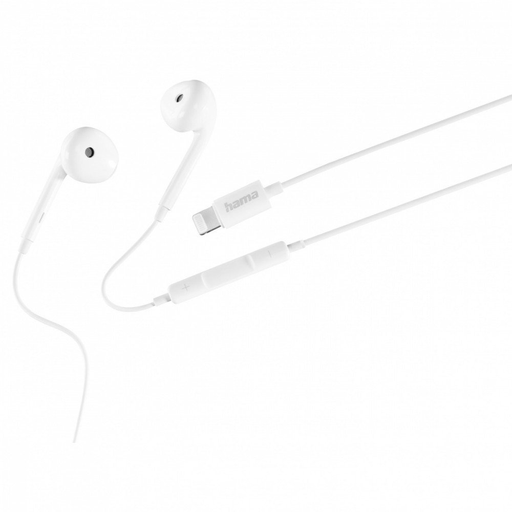 Słuchawki Hama Glow II Zestaw słuchawkowy Przewodowa Douszny Połączenia/muzyka Biały