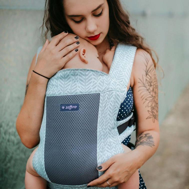 Zaffiro Nosidełko Zaffiro - City Air: Mint Leaves Regulowane