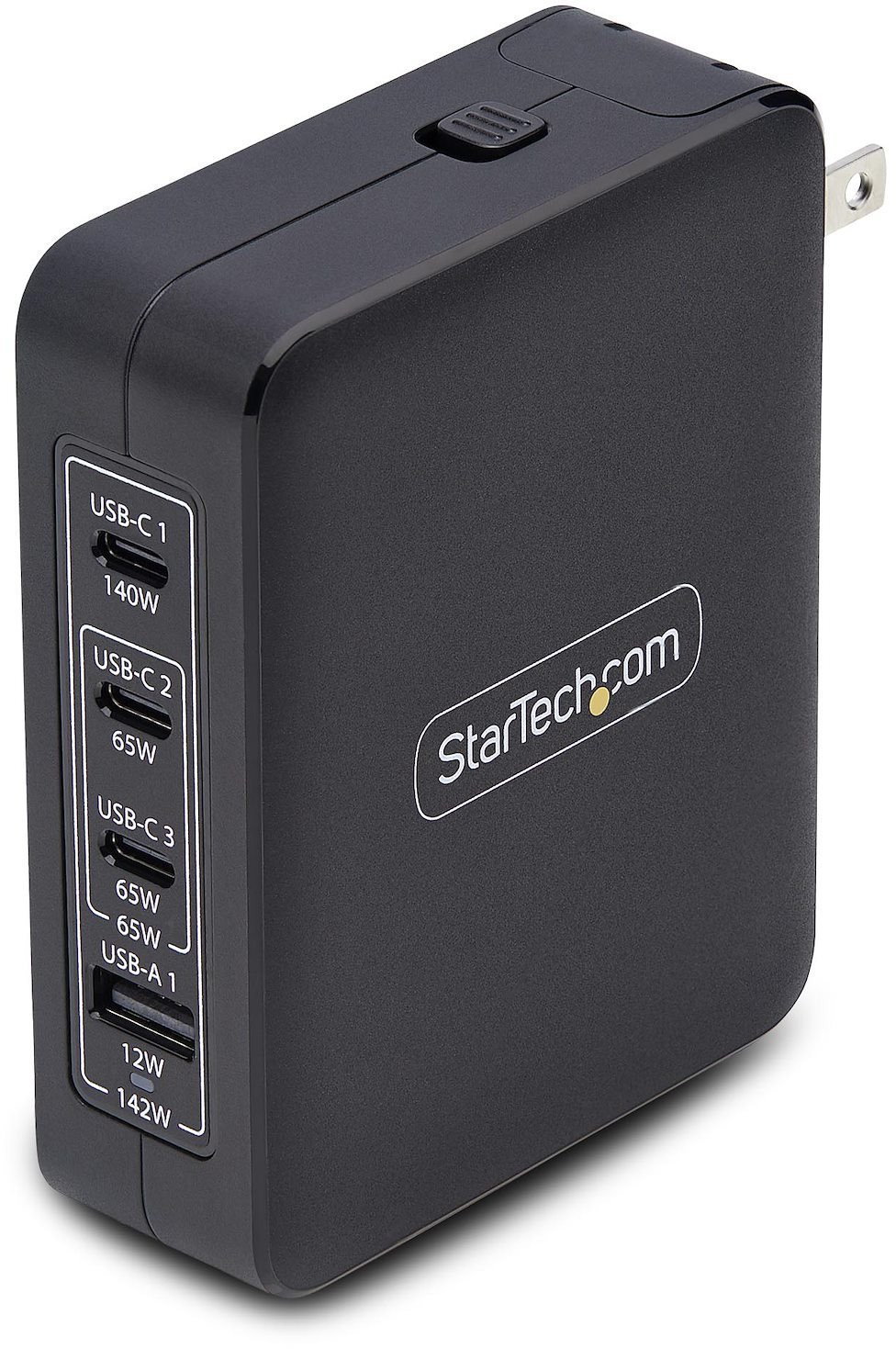 Ładowarka StarTech .com 140W USB-C Wall Charger, USB-C/USB-A, PD GaN Power Adapter - Zasilacz - Technologia GaN - 140 Watt - 5 A - Power Delivery 3.1