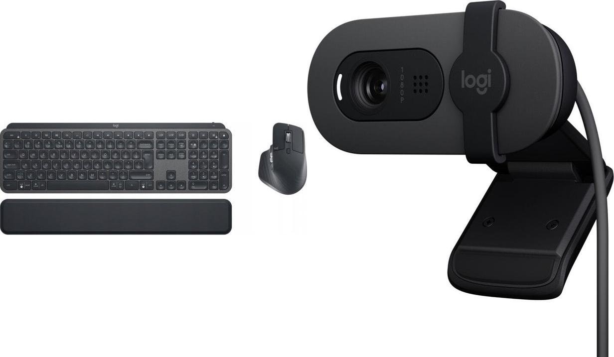 Klawiatura + mysz Logitech Logitech MX Keys Business 2gen (920-010933) + Brio 100 (960-001585)