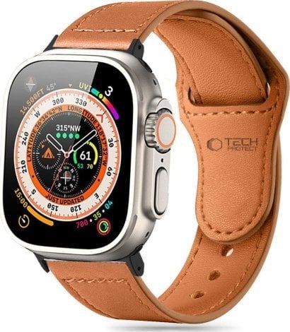 Tech-Protect Pasek Tech-Protect Naturalfit Apple Watch 4/5/6/7/8/9/SE 38/40/41mm Brown