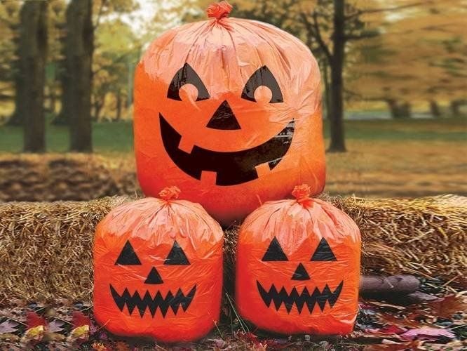 AMSCAN Worki na trawę Dynia na Halloween - 3 szt. uniwersalny