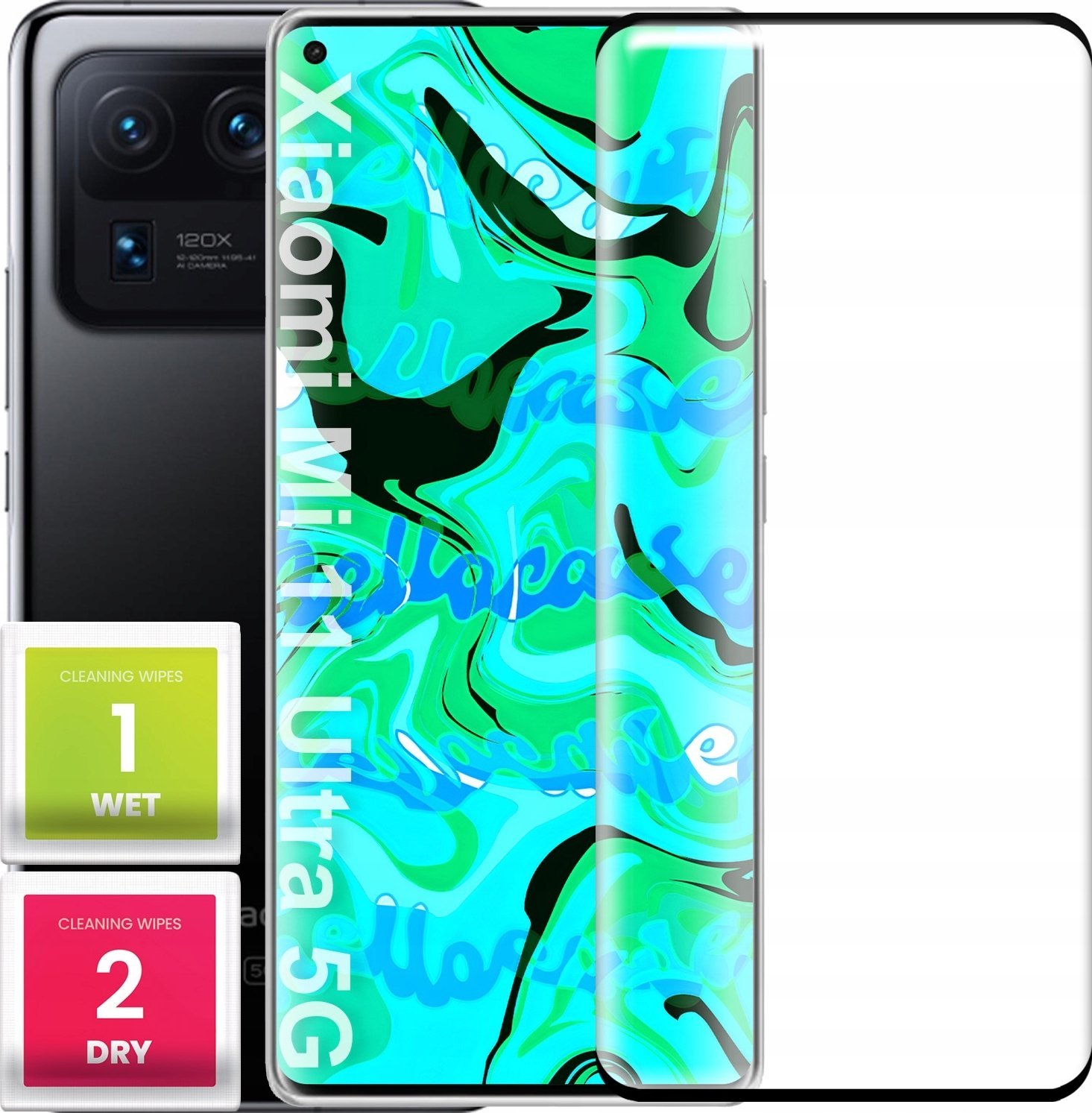 Szkło Hartowane PREMIUM Do Xiaomi Mi 11 Ultra (Curved, 5D, 9H, Ochronne)