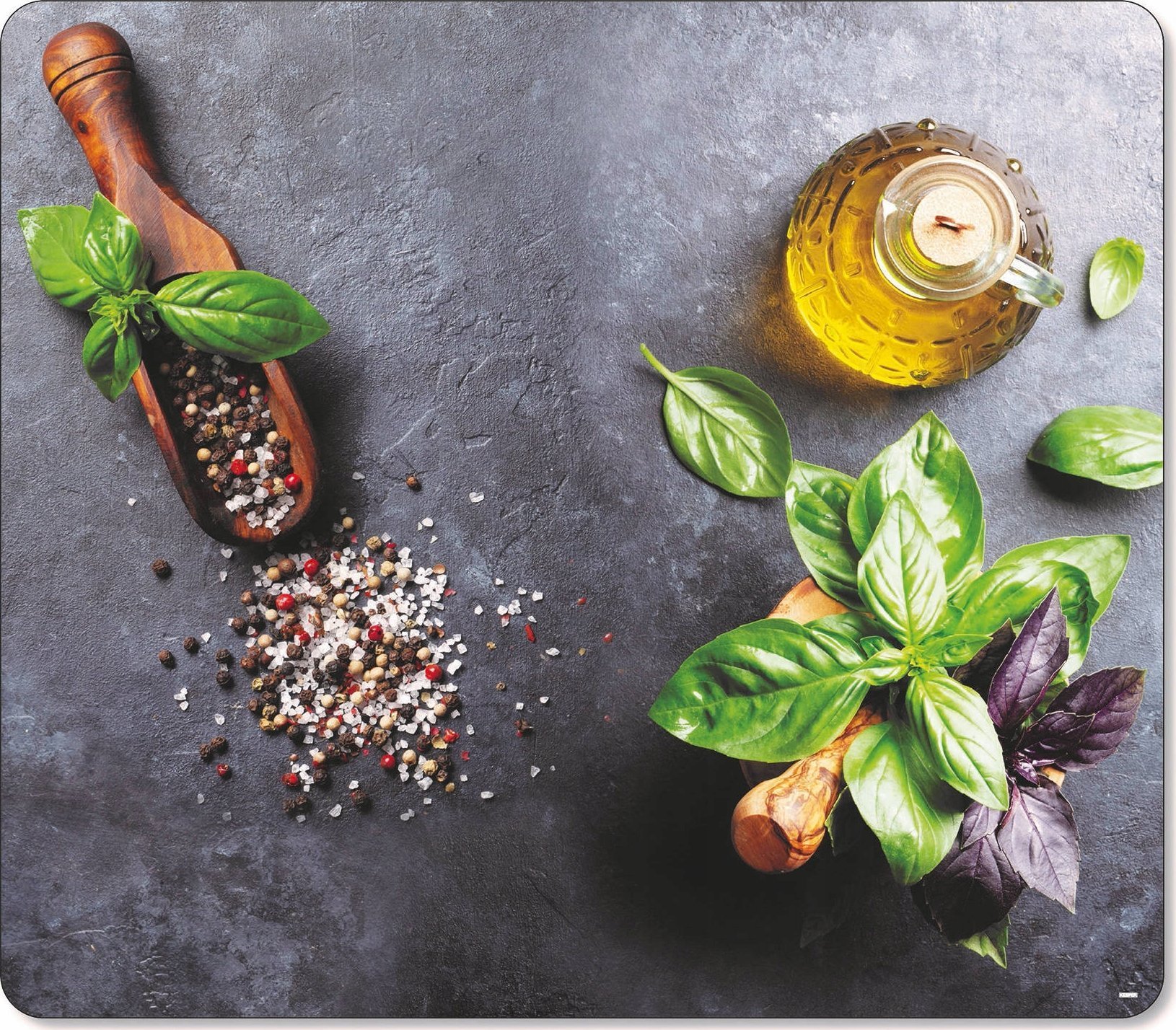 Deska do krojenia Kesper Szklana płyta ochronna na kuchenkę, blat, 56 x 50 cm, Kesper, BASIL