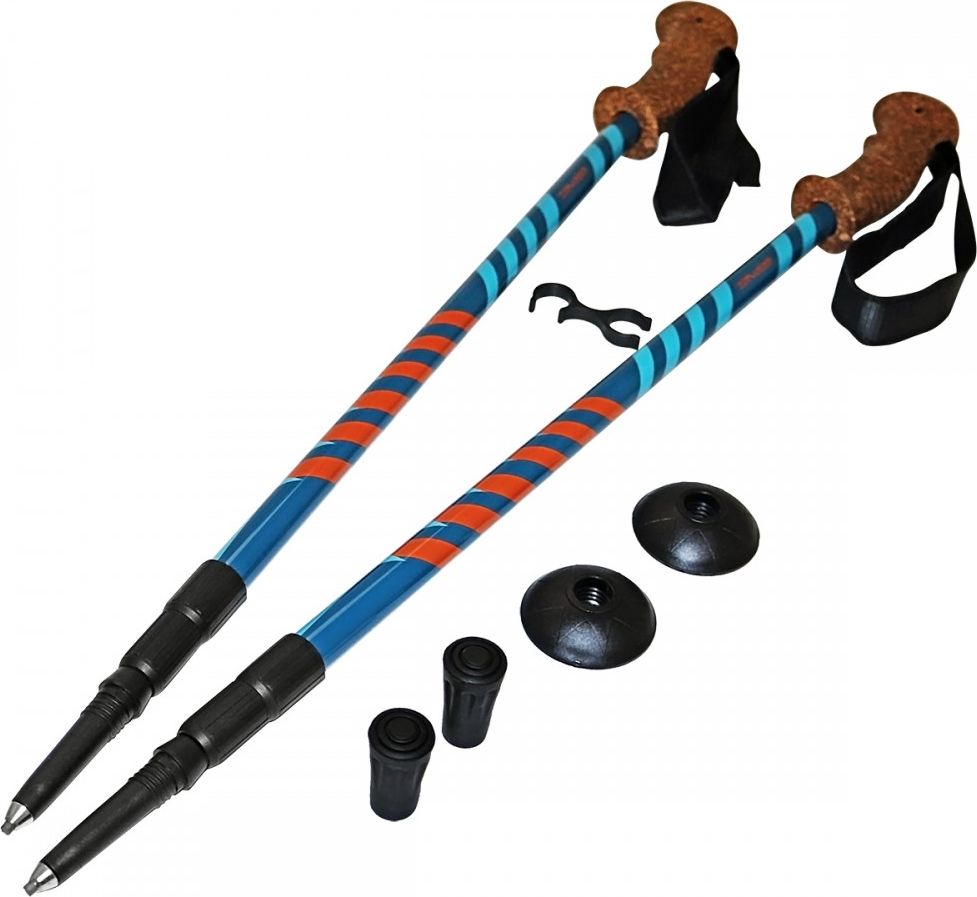 SportVida Kije, kijki trekkingowe 3-sekcyjne, anti-shock 105-135cm SV-RE0005 SportVida
