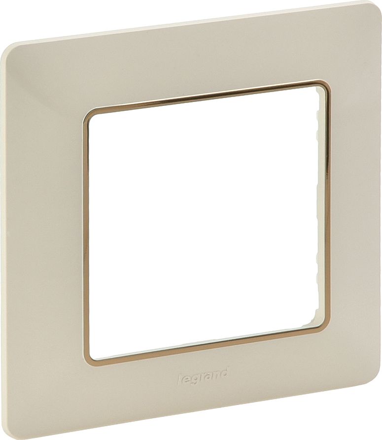 Legrand Ramka pojedyncza Valena Life kremowa / złota (754061)