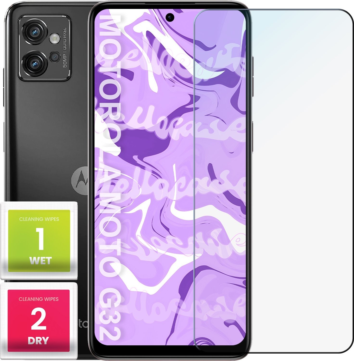 Hello Case Szkło Hartowane do Motorola Moto G32 (szybka 9H, płaskie 2.5D, ochronne)