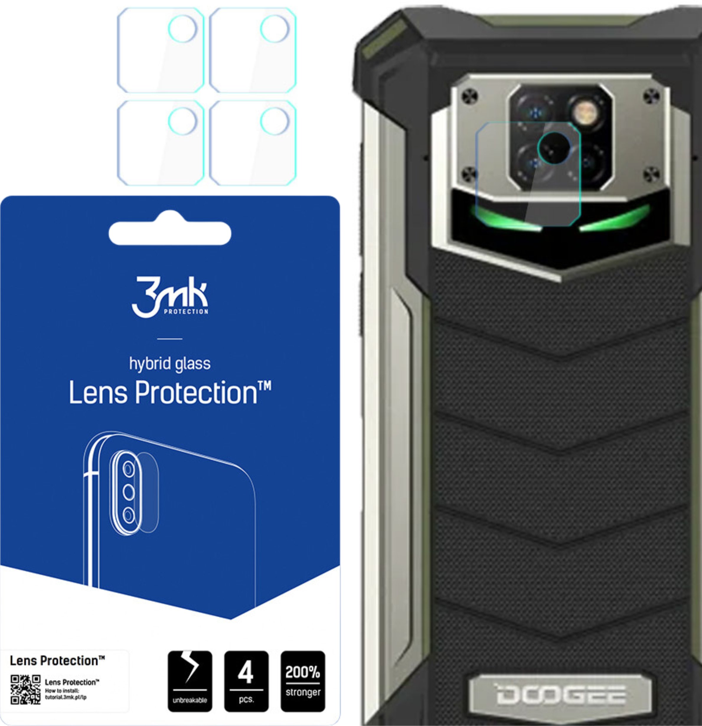 DOOGEE S88 PRO - 3MK LENS PROTECTION