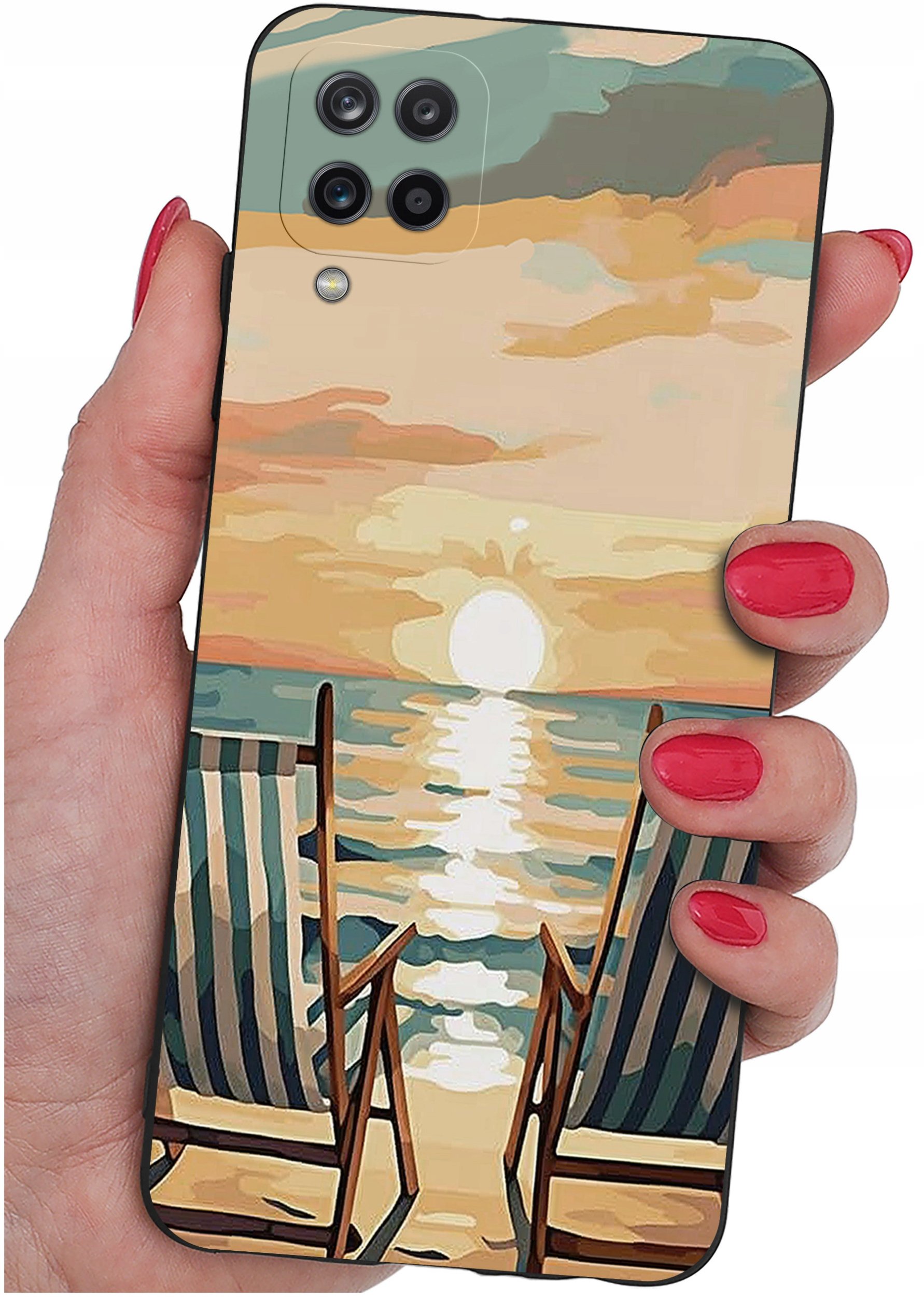 Etui do Samsung Galaxy A12|M12 WZORY |SILIKONOWE MATT CASE + SZKŁO 9H