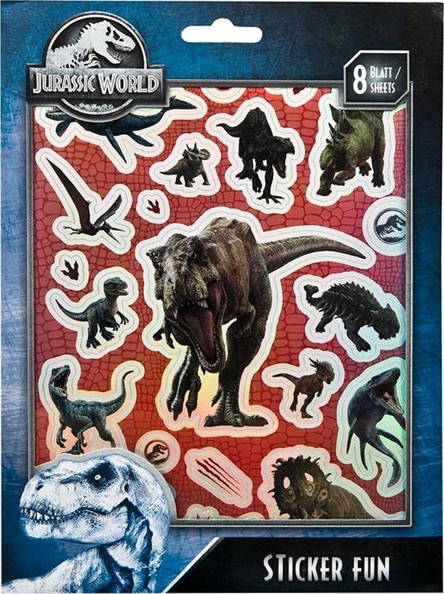 Cass film Zestaw naklejek metalicznych Dinozaury