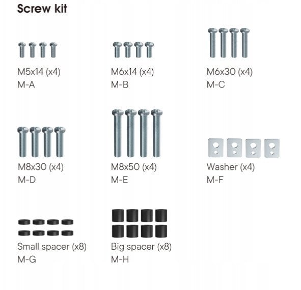 One For All Stojak BM4673 na kółkach dla TV 32"-75", 50kg, obr. 90st, pochył 10st, VESA600x600