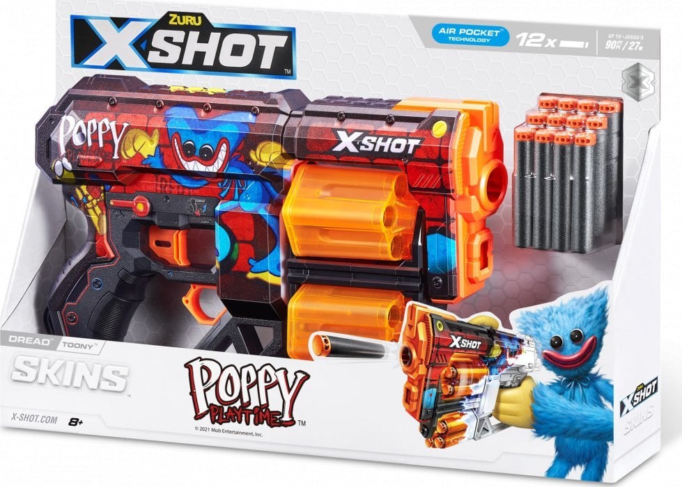 X-Shot X-SHOT toy gun Poppy Playtime, Skins 1 Dread series, assort., 36650