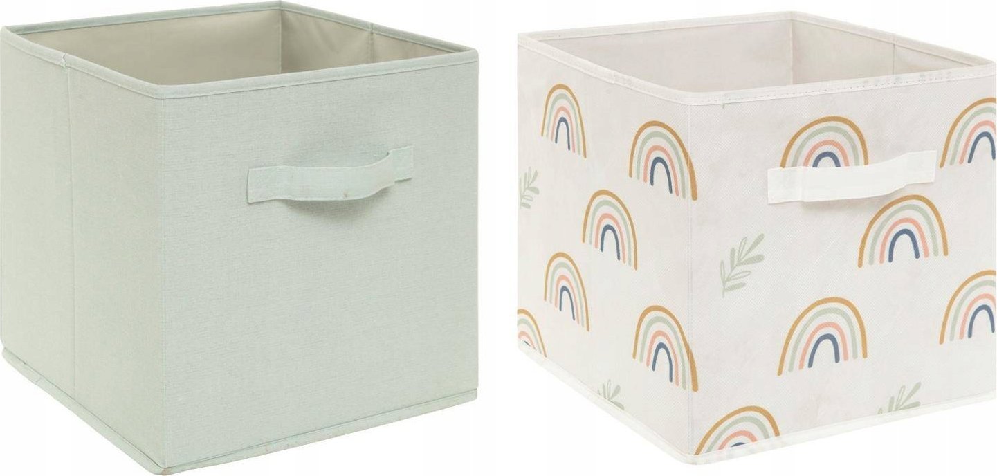 Atmosphera Pojemniki na zabawki, składane, 29 x 29 x 29 cm, 2 sztuki