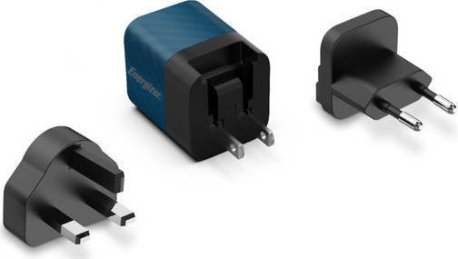 Ładowarka Energizer Energizer Ultimate - Ładowarka sieciowa Multiplug EU / UK / US GaN 20W PD (Niebieski)