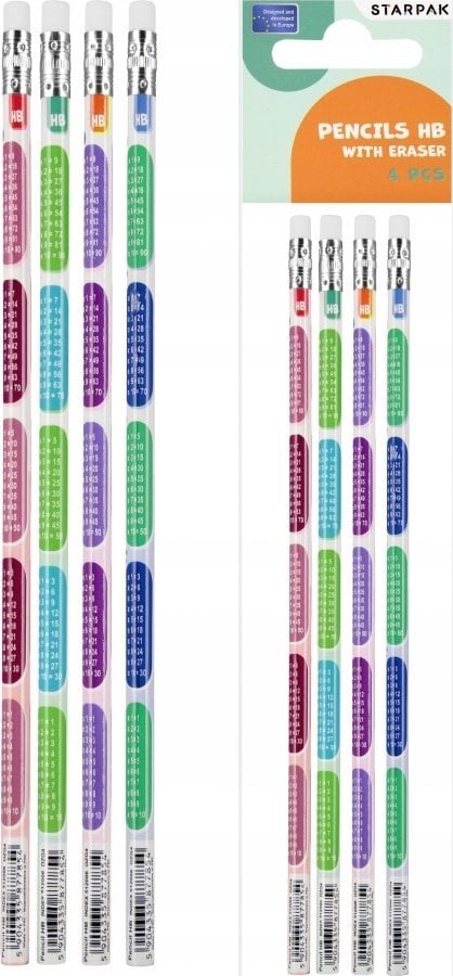 Starpak OLOWEK Z GUM HB TABL MNOZ STK PBH OP4 36/432