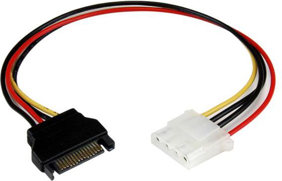 StarTech Molex - SATA, 0.3m, Wielokolorowy (LP4SATAFM12)