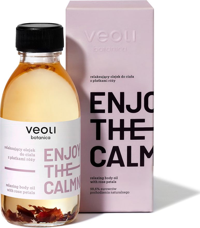 Veoli Botanica Olejek do ciała Enjoy The Calmness Oil z płatkami róży relaksujący 150ml