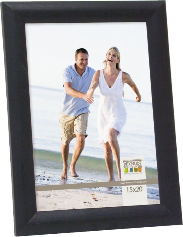 Ramka Deknudt 15x20, drewniana, czarna (S40CL2 15X20)