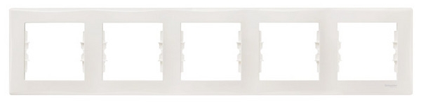 Schneider Electric Ramka pięciokrotna Sedna pozioma kremowa SDN5800923