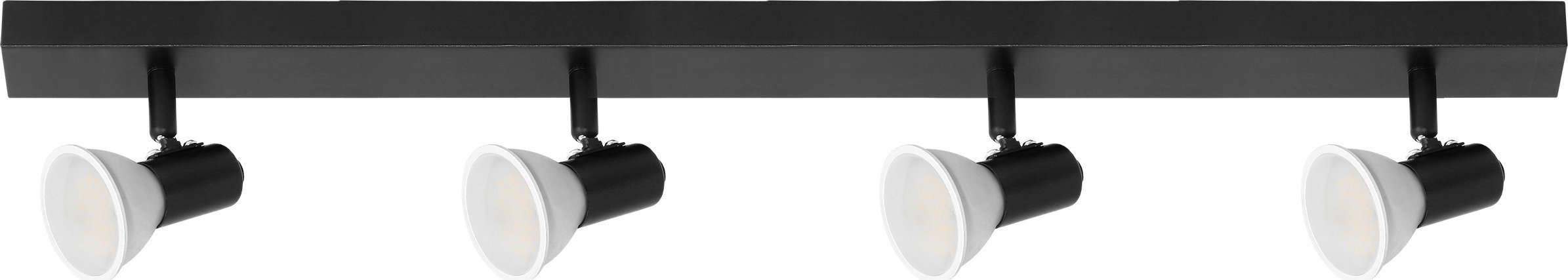 Lampa sufitowa Orno RIO SP 4, oprawa ścienno-sufitowa, GU10 max. 4x60W, IP20, czarna