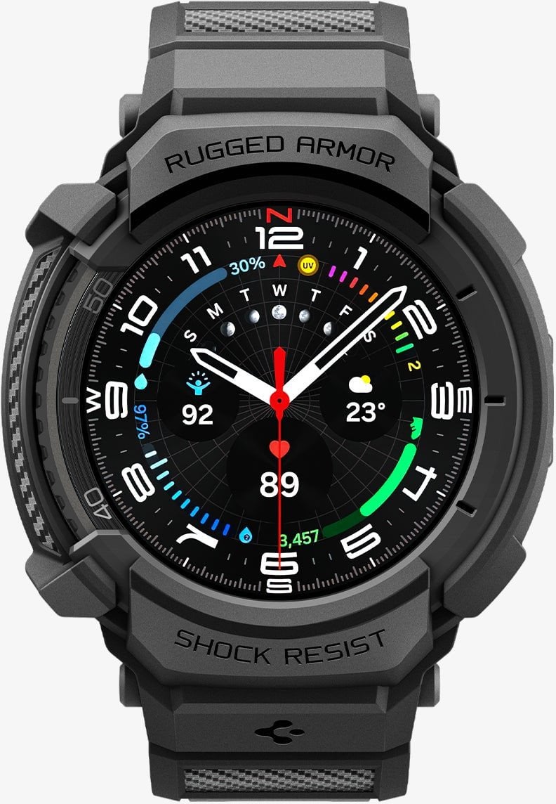 Etui Spigen Rugged Armor Pro do Samsung Galaxy Watch 8 Classic 46mm Matte Black