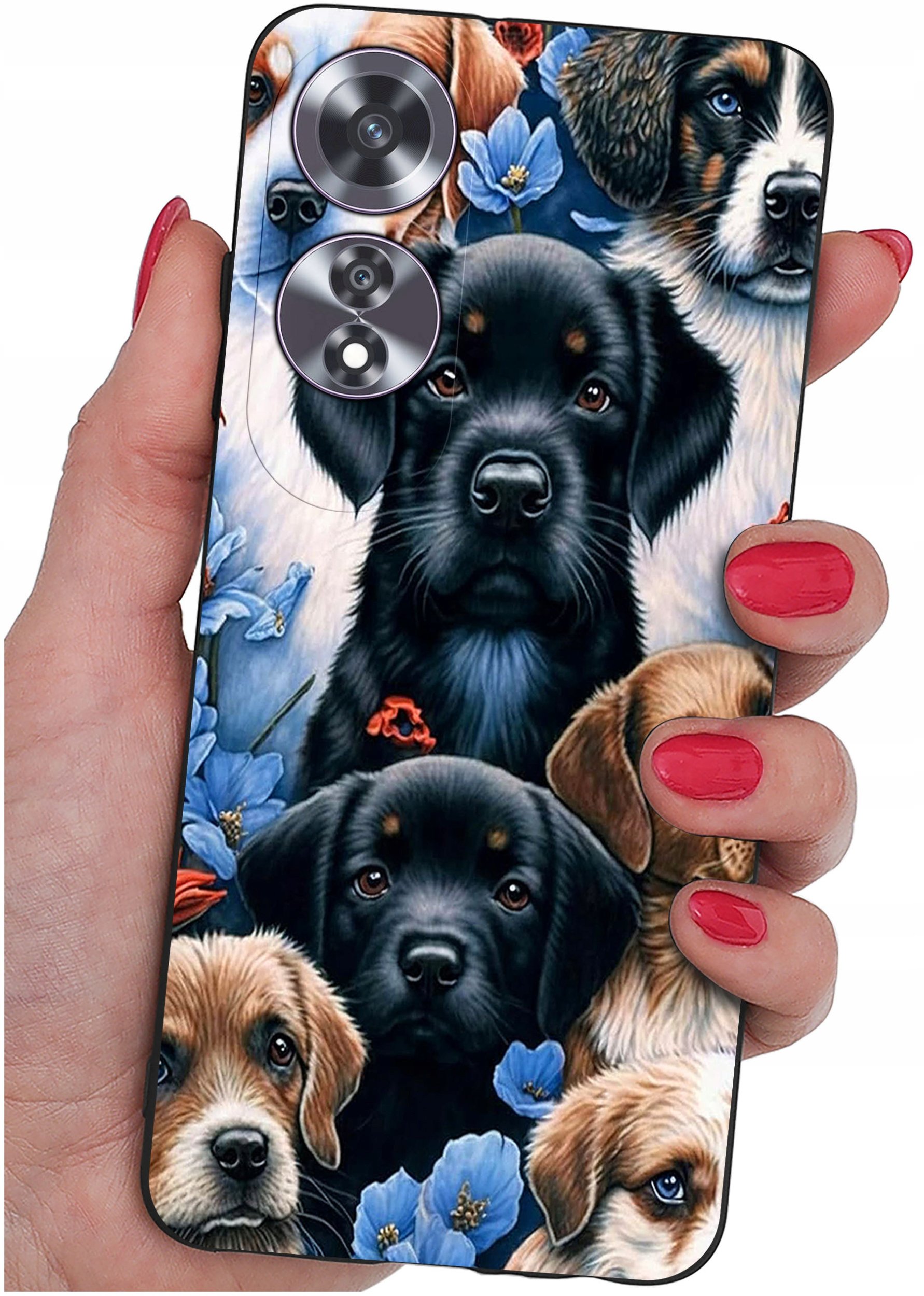 Etui do Oppo A60 4G WZORY |SILIKONOWE MATT CASE + SZKŁO 9H