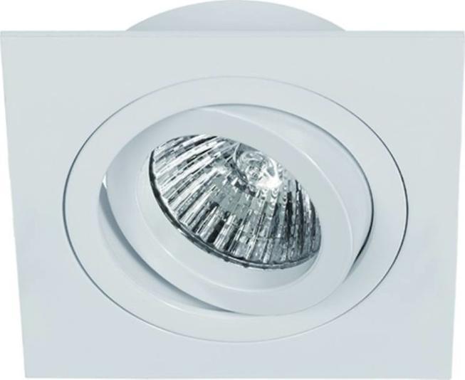 Orlicki Design Metalowy wpust kwadratowy FASTO I Orlicki do zabudowy biały