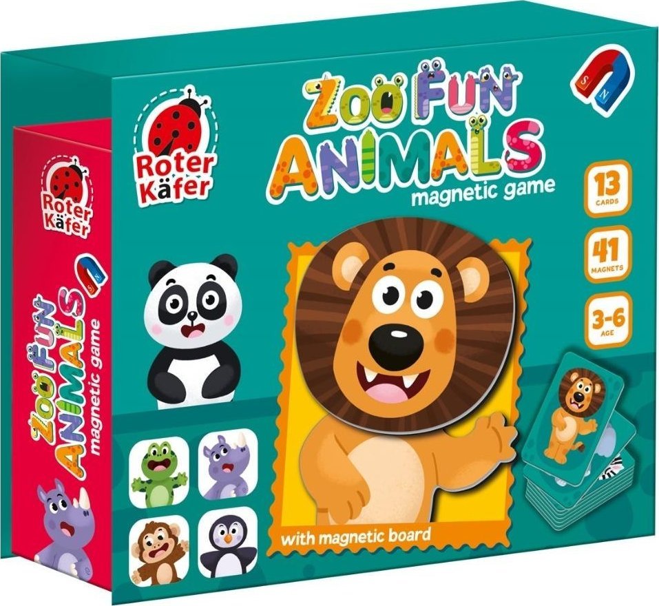 Układanka magnetyczna Zabawne zwierzęta w ZOO