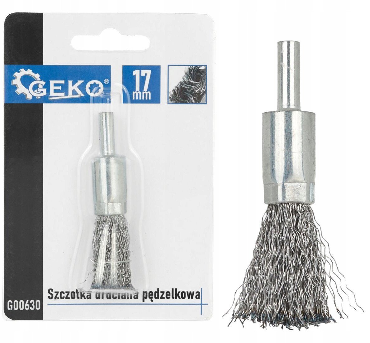 Szczotka druciana pędzelkowa pleciona, drut skręcany 17mm (400)