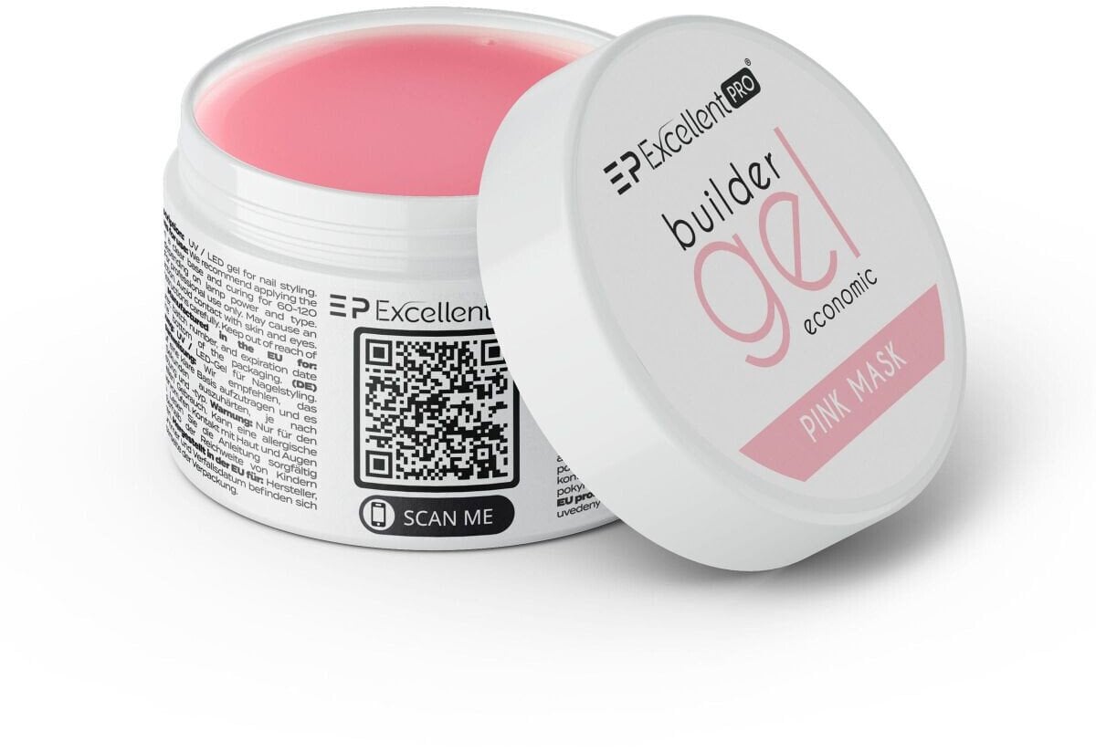 Excellent PRO Builder Gel Economic żel budujący Pink Mask 15g