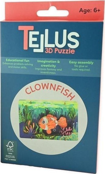 Drewniany rozkładany teatrzyk 3D - Rybka błazenek