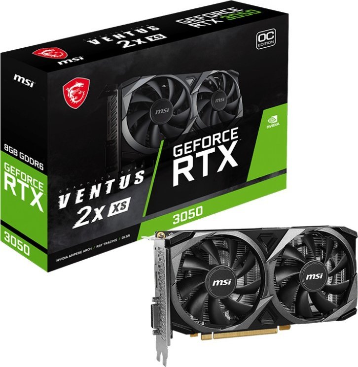 Karta graficzna MSI GeForce RTX 3050 Ventus 2X XS OC 8GB GDDR6