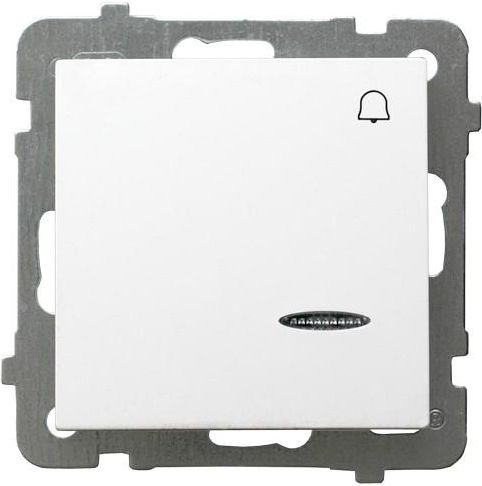 Ospel Przycisk dzwonek AS z podświetleniem biały (ŁP-6GS/m/00)