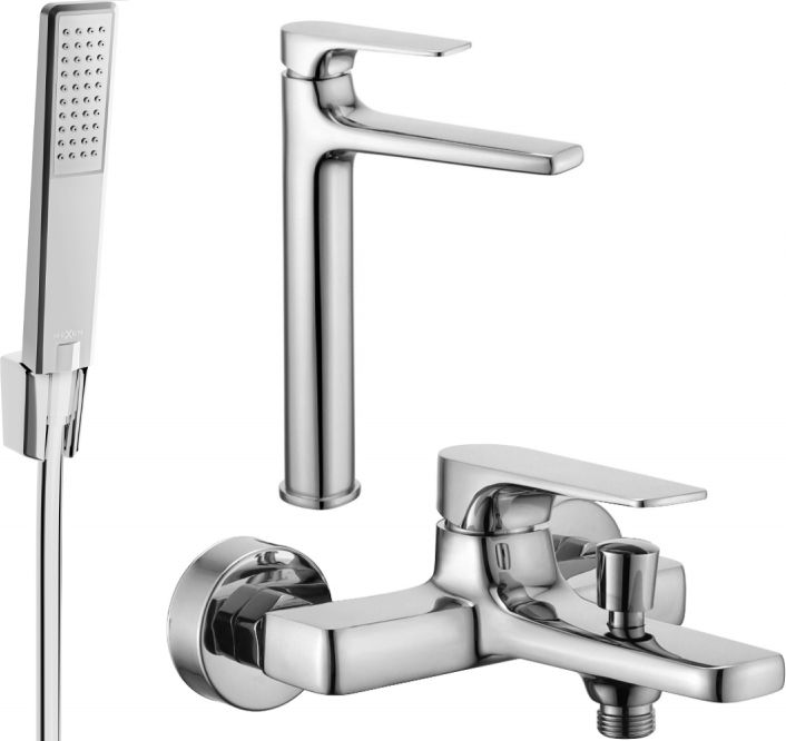 Mexen Mexen Lynx R72 zestaw wannowy, chrom - 745913R72-00