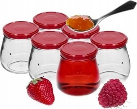 Browin Słoiki na dżemy z zakrętkami 6 szt 500 ml