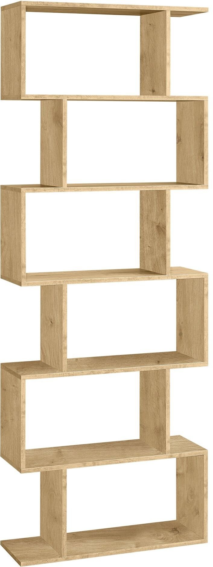 Regał na książki 6 półek 190 cm dąb artisan nowoczesny