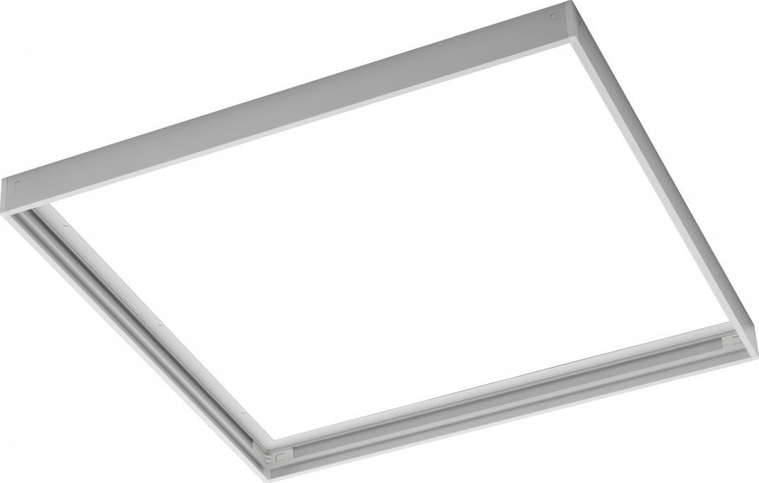 GTV Rama do montażu natynkowego PANELI LED 60X60cm (TYPU KING, PRINCE, INNOVO) bez śrub biała GT-RM60X60-00