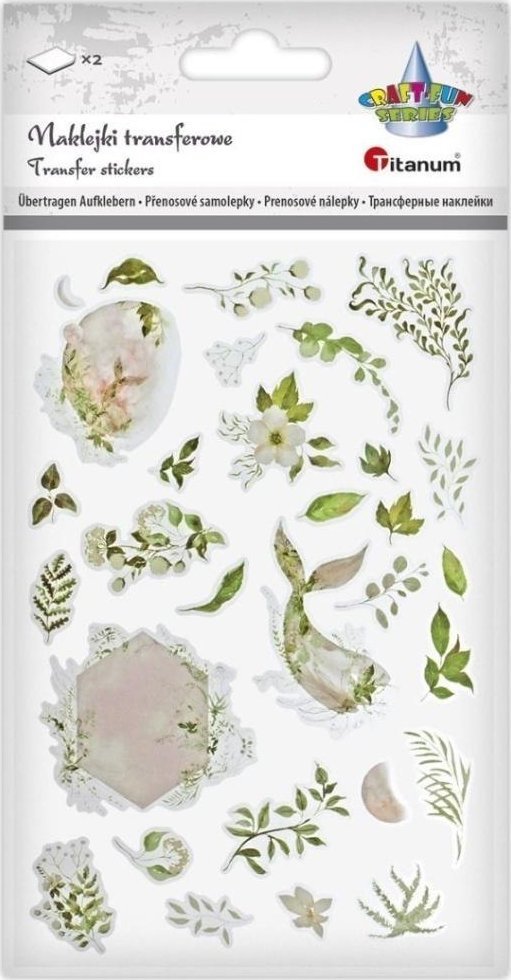 Dalprint Naklejki transferowe zielone 2 plansze