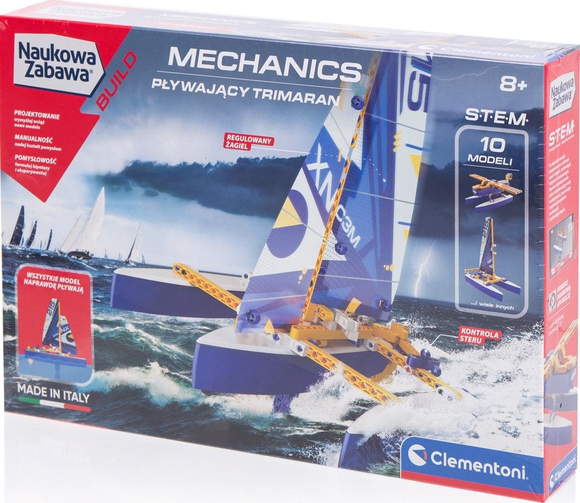 Clementoni Laboratorium mechaniki Pływający Trimaran