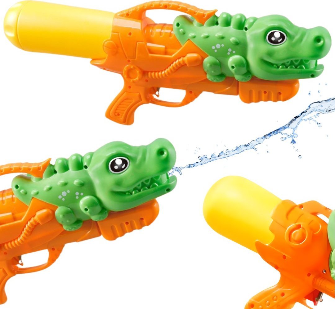 PISTOLET NA WODĘ KARABIN KROKODYL BROŃ WODNA ZABAWKA ZESTAW DLA DZIECI