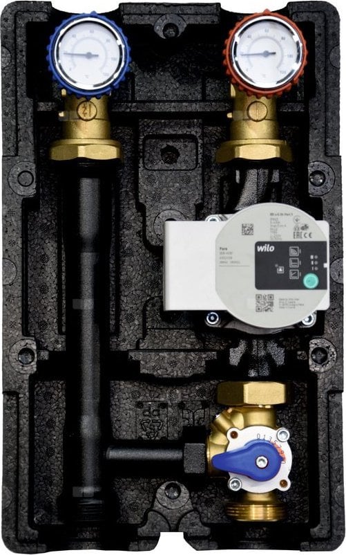 Concept GP -T 25 - grupa pompowa z zaworem 3 -d (Yonos Para 25/6 180)