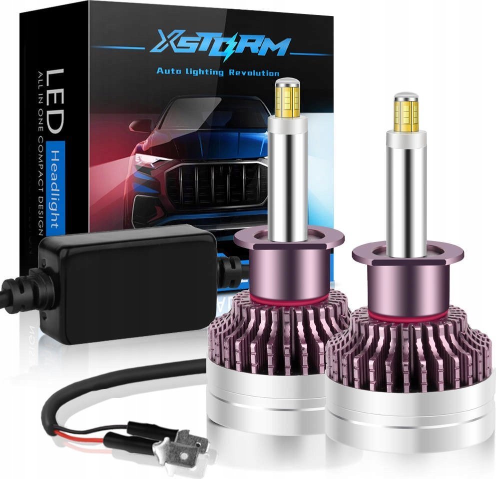 SKLEPLEDY ŻARÓWKI XSTORM LED H1 160W 360 25000LM MOCNE CAN