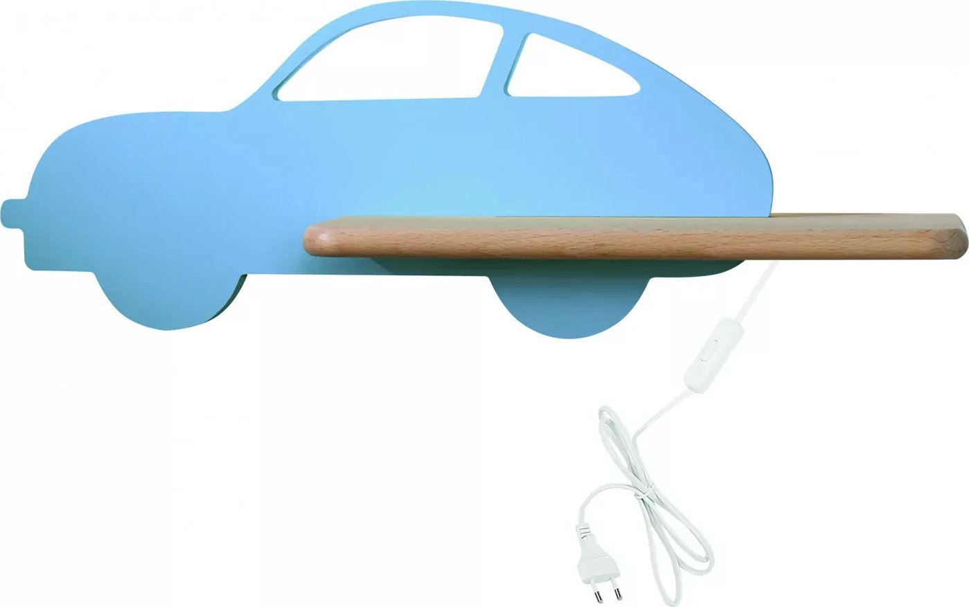 Kinkiet Lumes Niebieska lampka nocna dla chłopca z przewodem - K043-Acar