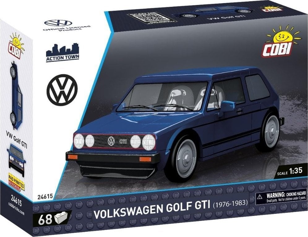 Cobi Volkswagen Golf GTI 1976-1983 Niebieski 68 elementów