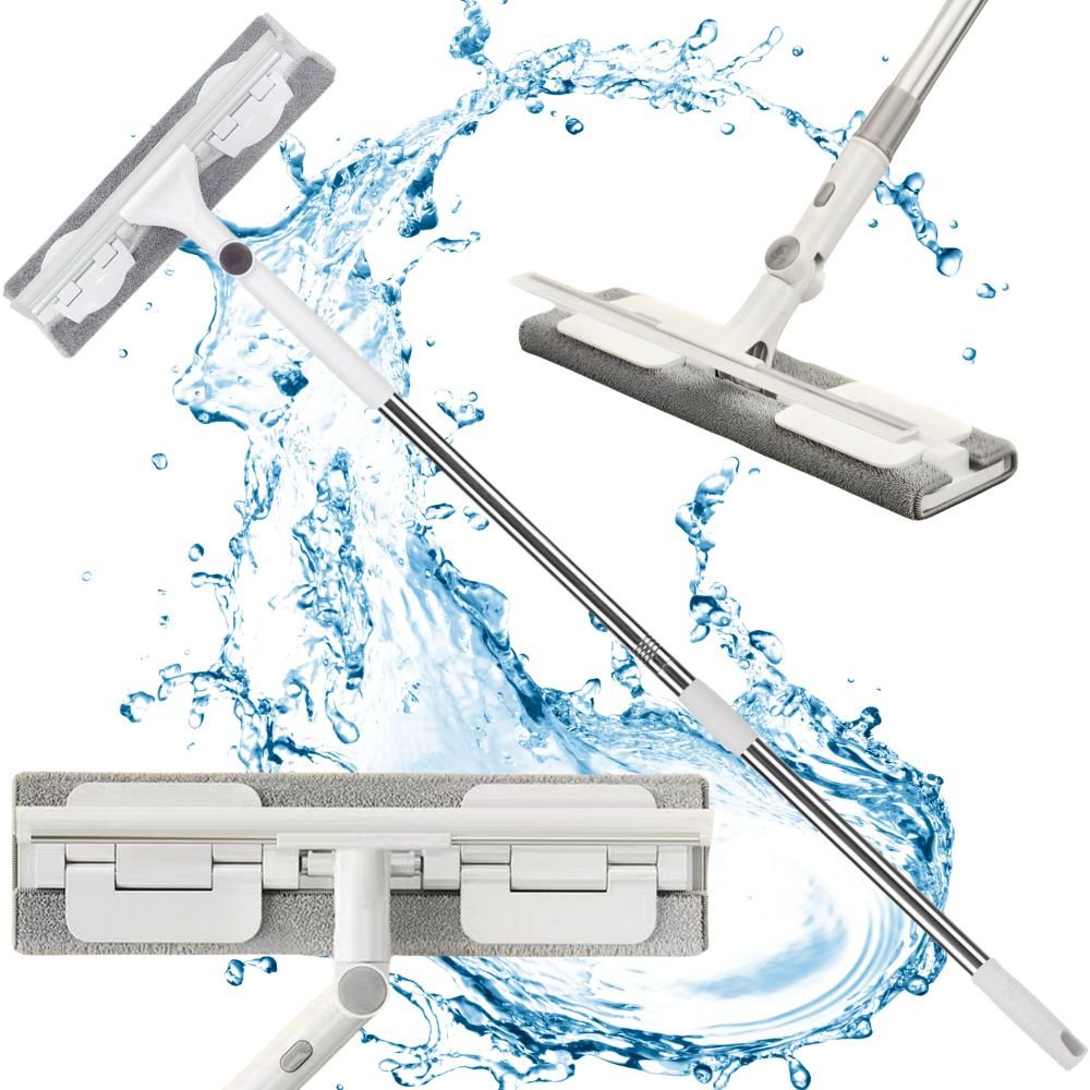 Myjka do okien podłóg ściągaczka z mikrofibry obracana 2w1 teleskopowa
